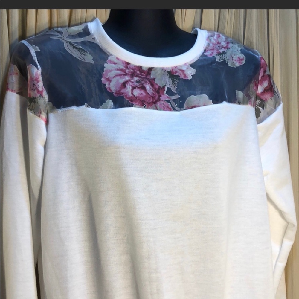 Floral sweater